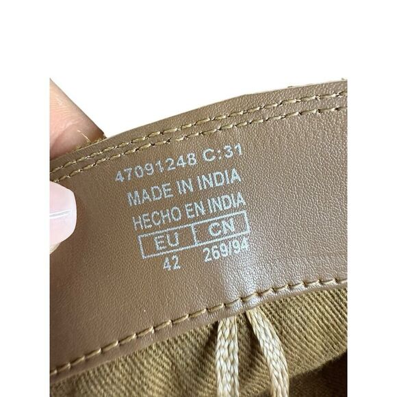 Mango Woman's Leather Suede Cowboy Western Boots Embroidery Camel sz 42EU/12US - Picture 13 of 14